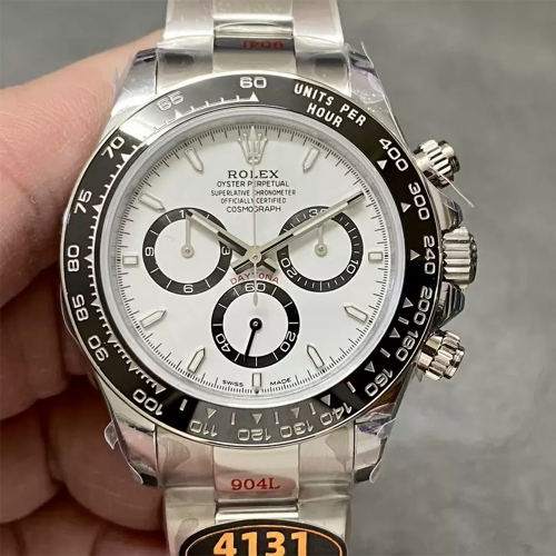 QF공장 롤렉스 코스모그래프 데이토나 화이트 다이얼 M126500LN-0001