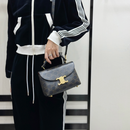 셀린느 틴 니노백 카프스킨 탄 숄더백 118113