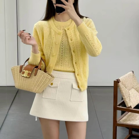 셀린느 틴 커핀 위커내추럴 카프스킨 라피아 탄 116572