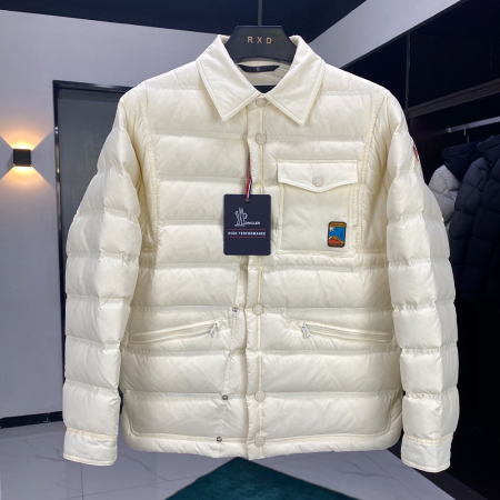 몽클레어 그레노블 숏 다운 자켓 화이트
