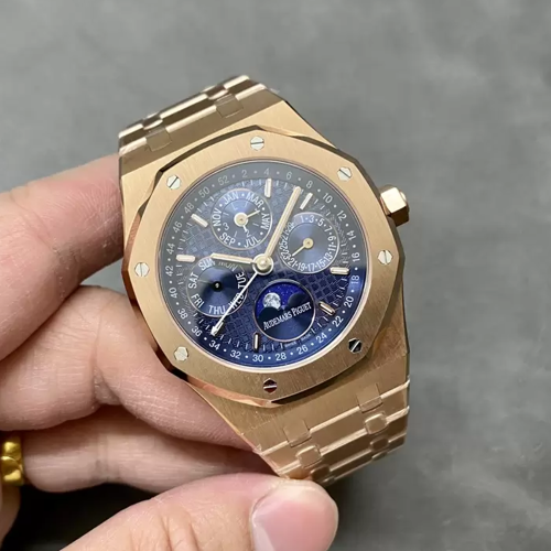 BBR공장 오데마피게 로얄오크 퍼페츄얼캘린더 청판 로즈골드 금통 41mm 26574