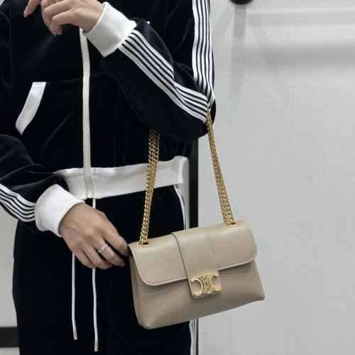 셀린느 틴 빅투아르 숄더백 카푸치노 스몰 116593