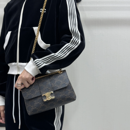 셀린느 틴 빅투아르 숄더백 탄 스몰 116593