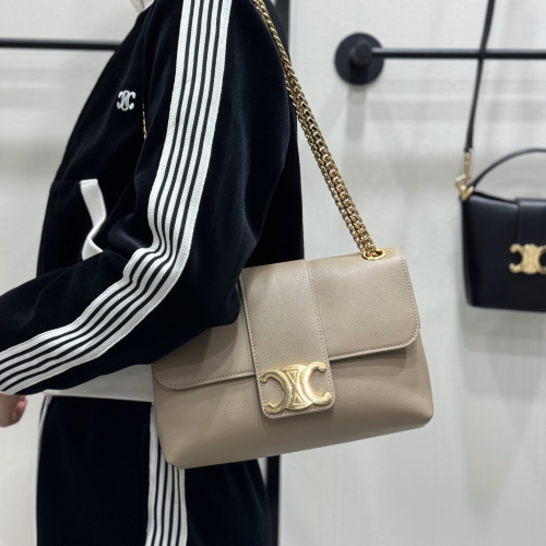 셀린느 틴 빅투아르 숄더백 카푸치노 미디엄 115853