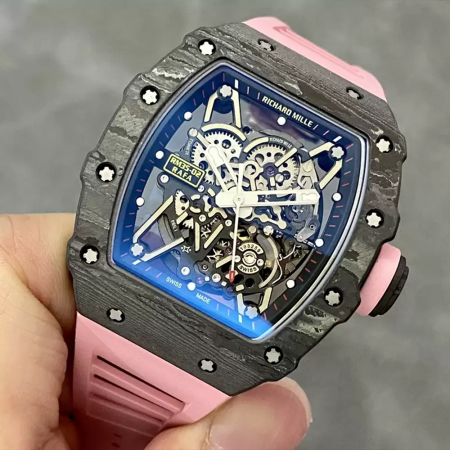 T+공장 리차드밀 라파엘 나달 RM35-02 블랙카본 / 핑크 밴드