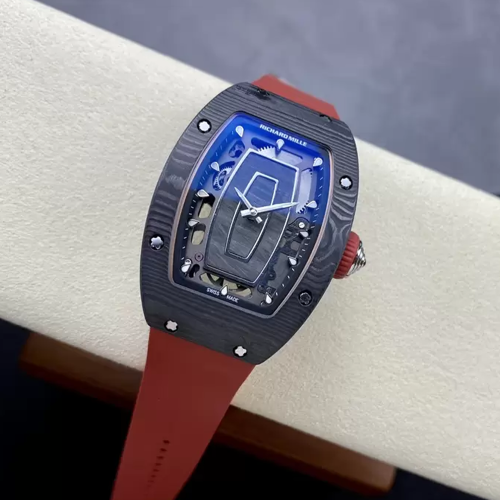 G+공장 리차드밀 RM07-01 블랙 카본 케이스 / 레드밴드