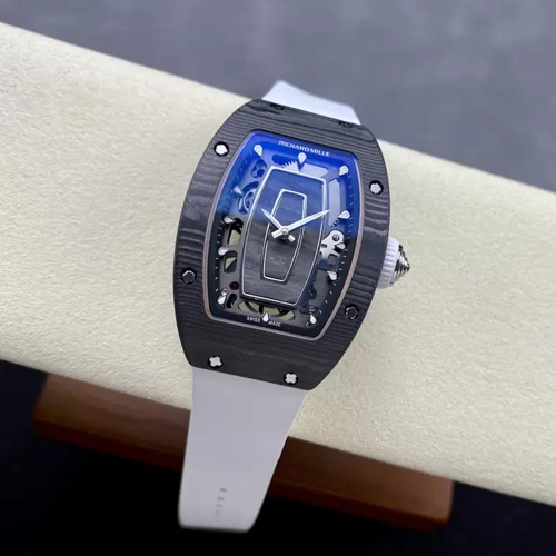 G+공장 리차드밀 RM07-01 블랙 카본 케이스 / 화이트 밴드