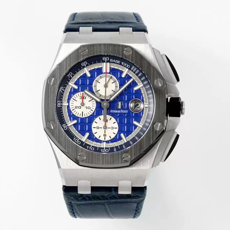 APF공장 오데마피게 로얄오크 오프셔 청판 다이얼 44mm 26401PO.OO.A018CR.01