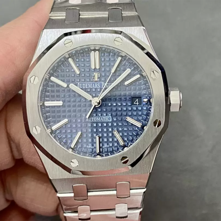 IP공장 오데마피게 로얄오크 청판 다이얼 스틸 37mm 15450