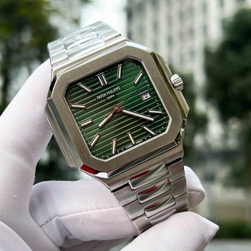 파텍필립 큐비투스 그린 다이얼 스틸 5821