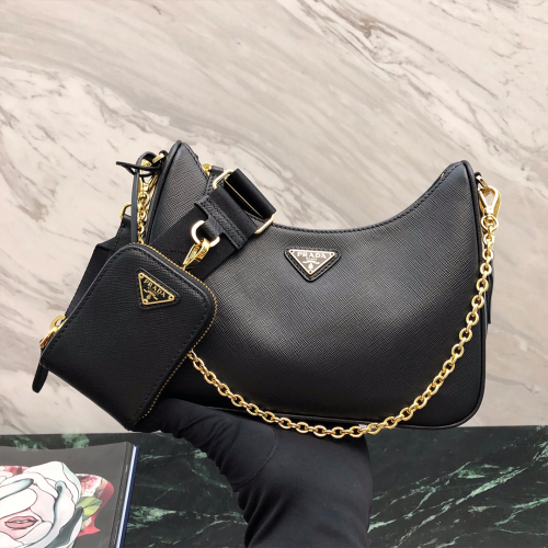 프라다 리에디션 가죽 숄더백 1BH204