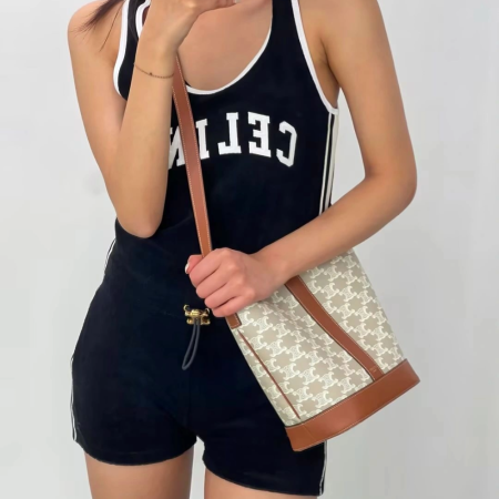 셀린느 버킷백 트리오페 스몰 숄더백 베르도 191442