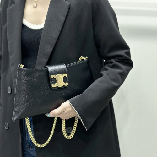 셀린느 미디엄 윌턴 백 스무스 카프스킨 블랙 113673