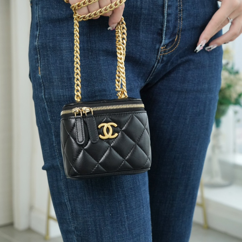 팬더샵 샤넬 23SS 베니티 스몰 박스 백 블랙