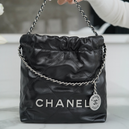 팬더샵 샤넬 23P 22백 미니 블랙 은장