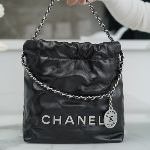 팬더샵 샤넬 23P 22백 미니 블랙 은장