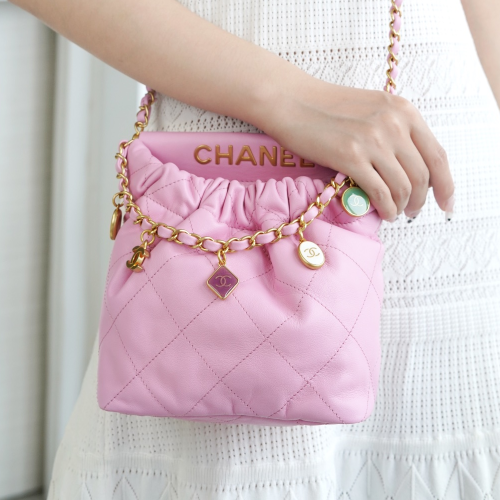 팬더샵 샤넬 23P 22백 미니 라이트 핑크