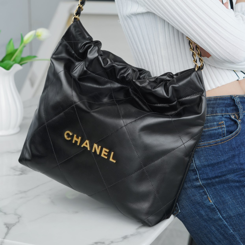 팬더샵 샤넬 22P 22백 스몰 블랙 금장