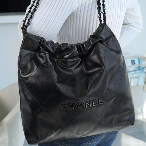 팬더샵 샤넬 22P 22백 스몰  올 블랙