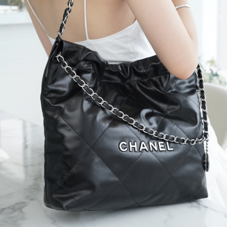 팬더샵 샤넬 22P 22백 스몰 블랙 은장