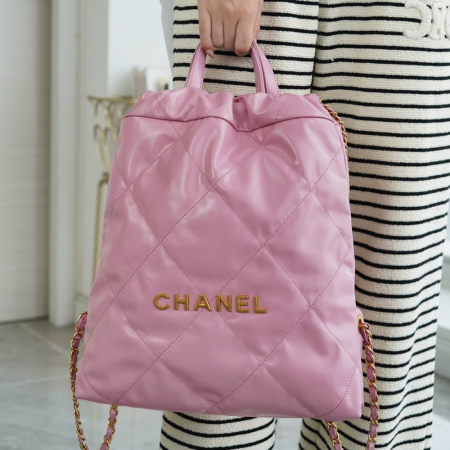 팬더샵 샤넬 22백 스몰 핑크 금장