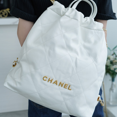 팬더샵 샤넬 22백 라지 화이트 금장