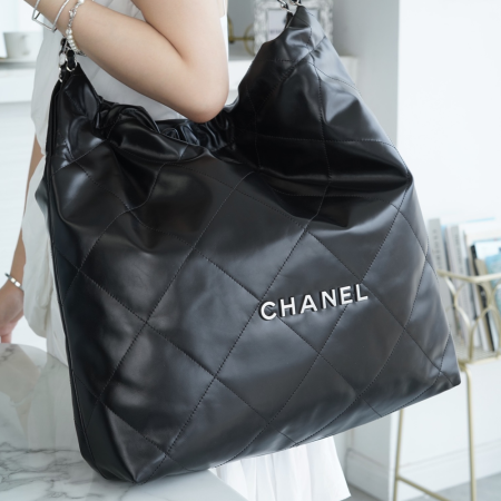 팬더샵 샤넬 23A 22백 블랙 라지 은장