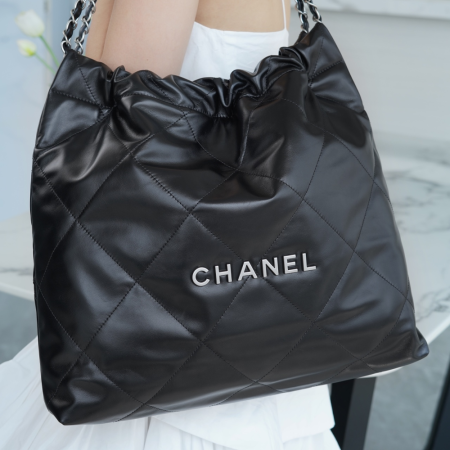 팬더샵 샤넬 23A 22백 블랙 미디엄 은장