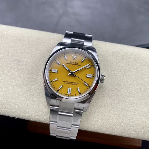 VS공장 롤렉스 오이스터 퍼페츄얼 옐로우 다이얼 돔베젤 36mm 오이스터 126000
