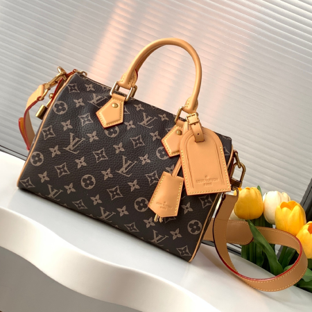 루이비통 스피디 P9 반둘리에 25 브라운 M24443