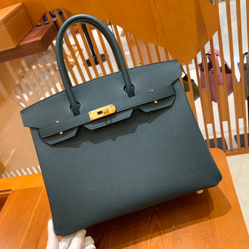 그린엘 에르메스 버킨 30 엡송가죽 파인그린 금장 버클