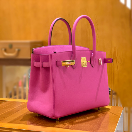 그린엘 에르메스 버킨 30 엡송가죽 매그놀리아 핑크 금장 버클