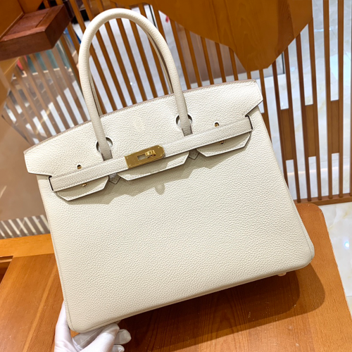 그린엘 에르메스 버킨 30 토고가죽 밀크셰이크 골드 버클