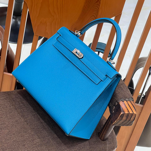 그린엘 에르메스 켈리 25 엡송 프리다 블루 실버 버클