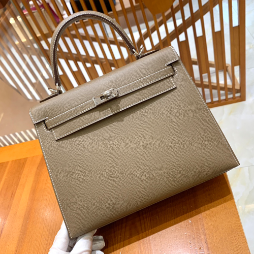 그린엘 에르메스 켈리 25 엡송 그레이 실버 버클