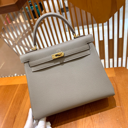그린엘 에르메스 켈리 25 토고 그레이 골드 버클