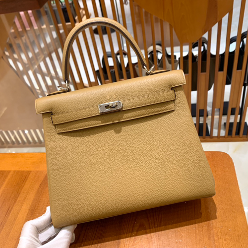 그린엘 에르메스 켈리 25 토고 비스킷 실버 버클