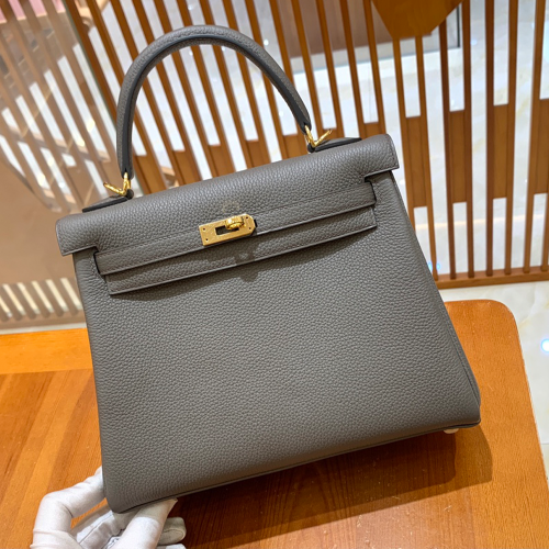 그린엘 에르메스 켈리 25 토고 퓨터 그레이 골드 버클