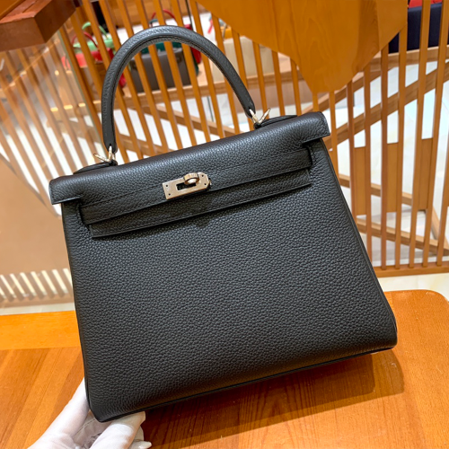 그린엘 에르메스 켈리 25 토고 블랙 실버 버클