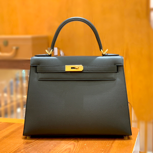 그린엘 에르메스 켈리 28 엡송 블랙 골드 버클