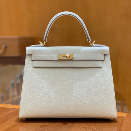 그린엘 에르메스 켈리 28 엡송 밀크셰이크 골드 버클