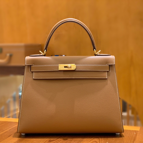 그린엘 에르메스 켈리 28 엡송 골드 브라운 골드 버클