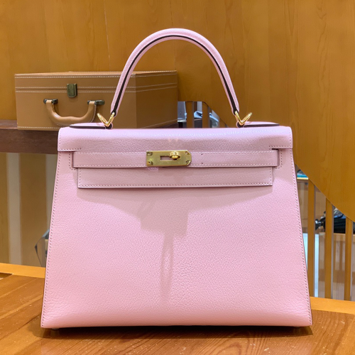 그린엘 에르메스 켈리 28 엡송 사쿠라 핑크 골드 버클