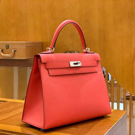 그린엘 에르메스 켈리 28 엡송 텍사스 핑크 실버 버클