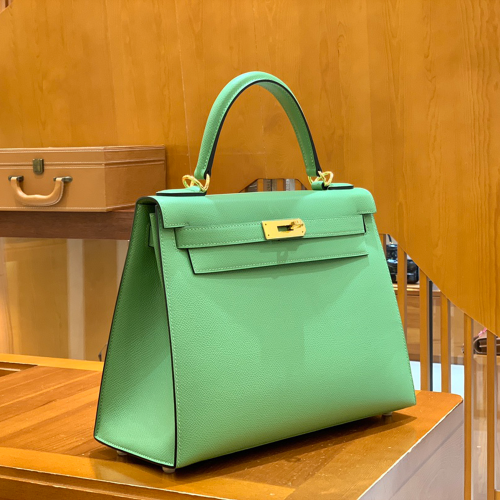그린엘 에르메스 켈리 28 엡송 아보카도 그린 골드 버클