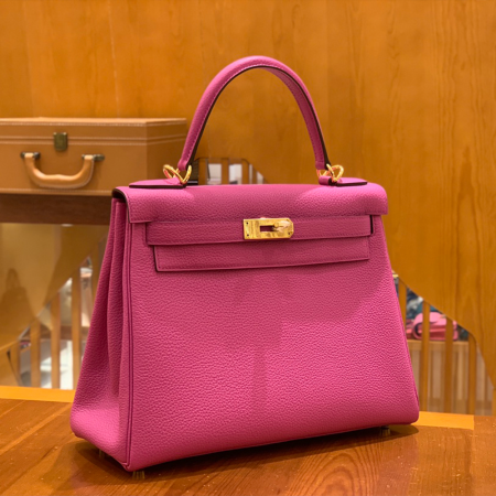 그린엘 에르메스 켈리 28 토고 매그놀리아 핑크 골드 버클