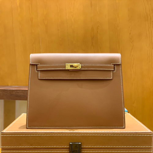 그린엘 에르메스 켈리 단스 골드 브라운 골드 버클