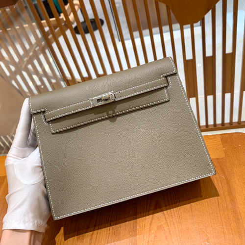 그린엘 에르메스 켈리 단스 그레이 실버 버클