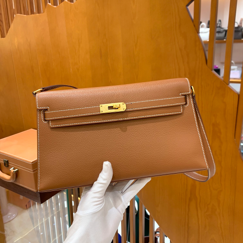 그린엘 에르메스 켈리 엘란 골드 브라운 골드 버클