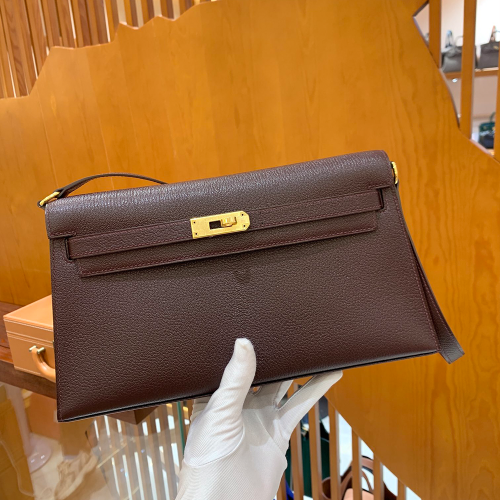 그린엘 에르메스 켈리 엘란 버건디 골드 버클